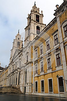 Bell towers of the Basilica of the Mafra Palace, Mafra, Portugal