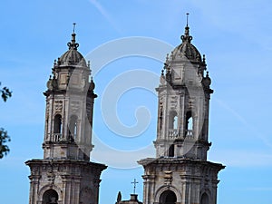 bell towers of the benedictine monastery of santa maria de sobrado de los monjes, la coruña, spain, europe