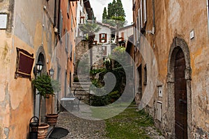 Bellagio city on Lake Como, Italy. Lombardy region. Italian street, european arhitecture. photo