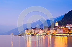 Bellagio on Lake Como in Italy photo