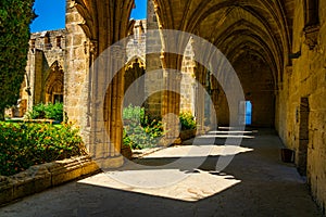 Bellapais abbey at Beylerbeyi village in Northern Cyprus