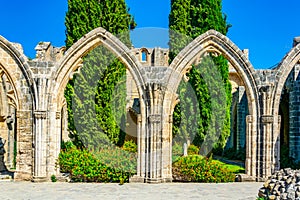 Bellapais abbey at Beylerbeyi village in Northern Cyprus