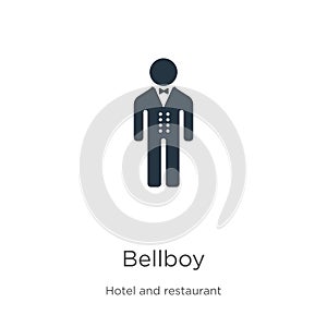 Bellboy icon vector. Trendy flat bellboy icon from hotel collection isolated on white background. Vector illustration can be used