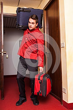 Bellboy with Luggages photo