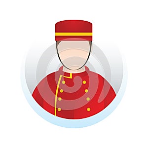 bellboy. Vector illustration decorative design