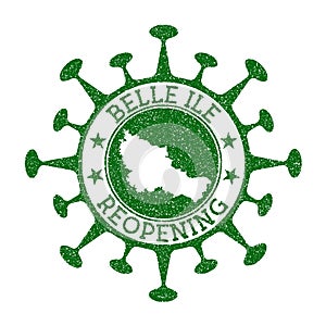 Belle Ile Reopening Stamp.