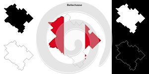 Bellechasse outline map