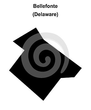 Bellefonte outline map
