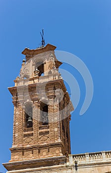 Bellfry of the historic church of Almansa
