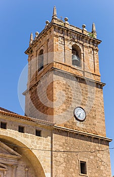 Bellfry of the historic church of Ayora