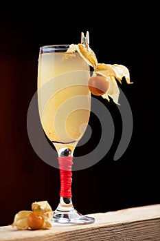 Bellini Champagne Cocktail
