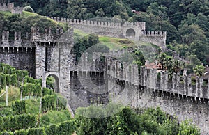 Bellinzona medieval walls
