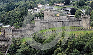 Bellinzona Montebello medieval fortress