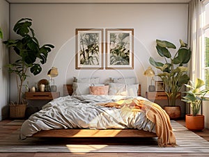 bellissimo appartamento arredato, camera da letto confortevole photo