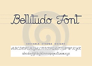 Bellitudo font is a calligraphic old style hand writing