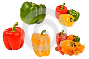 Bellpepper collection isolated