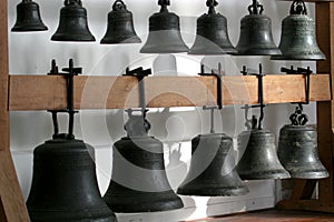 The bells of a carillon