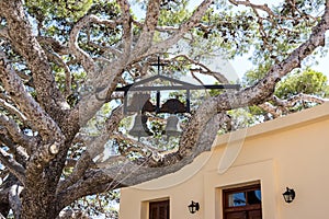 Bells of Prevely monastery, Crete island, Greece