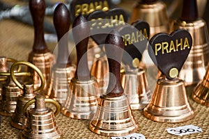 Bells For Sale In Old Town Prague, Czech Republic