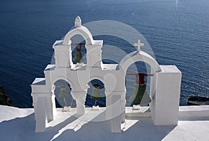 Bells in Santorini, Greece