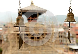 Bells at temple in Kathmandu