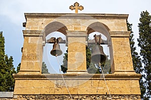 Bells tower in Toplou Monastery, Crete