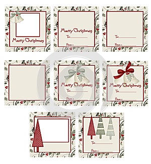 Bells & Trees Christmas Gift Tags