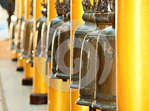 Bells in Wat Phrathat Doi Suthep, Thailand