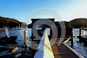 Bells wharf Scotland Island Pittwater Sydney Australia