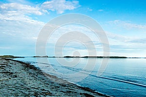 Bellsdownes Islands from Shallow Bay, Gros Morne, National Park, Newfoundland, Canada