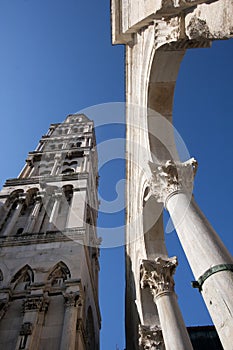 Belltower and arcade on Peristyle