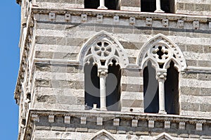 Belltower Cathedral of Viterbo. Lazio. Italy.