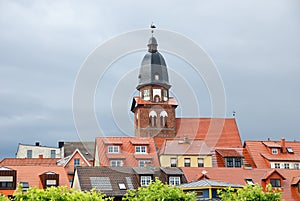 Belltower of church photo