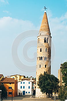 Belltower Duomo Santo Stefano in Caorle Italy