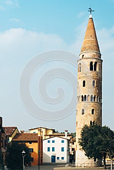 Belltower Duomo Santo Stefano in Caorle Italy