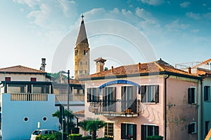 Belltower Duomo Santo Stefano in Caorle Italy