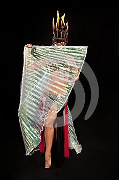 Belly Dancer with Isis Wings