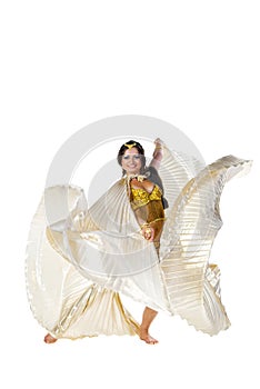 Belly Dancer with silver wings