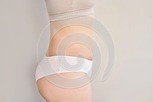 Before or after belly operation. Surgery cellulite tummy plastic change photo