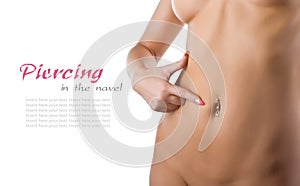 Belly piercing