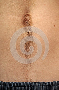 Bellybutton with hair