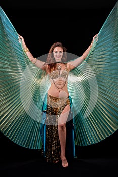 Bellydance queen with Isis wings