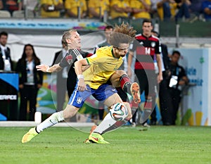 Germany and Brazil team during the 2014 World Cup Semi-finals