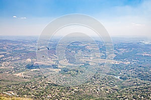 Belo Horizonte, Minas Gerais, Brazil. Paraglider flying from top