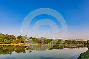 Belo Horizonte, Minas Gerais, Brazil. View of Pampulha Lake in a