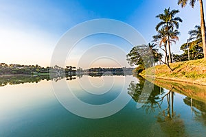 Belo Horizonte, Minas Gerais, Brazil. View of Pampulha Lake in a