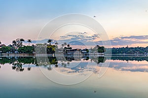 Belo Horizonte, Minas Gerais, Brazil. View of Pampulha Lake in s