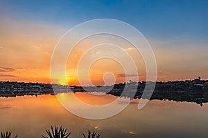 Belo Horizonte, Minas Gerais, Brazil. View of Pampulha Lake in s photo