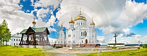 Belogorsky Monastery in Perm Krai, Russia. Panorama