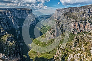 Beloi Viewpoint over Vikos Gorge in Zagori area in Greece